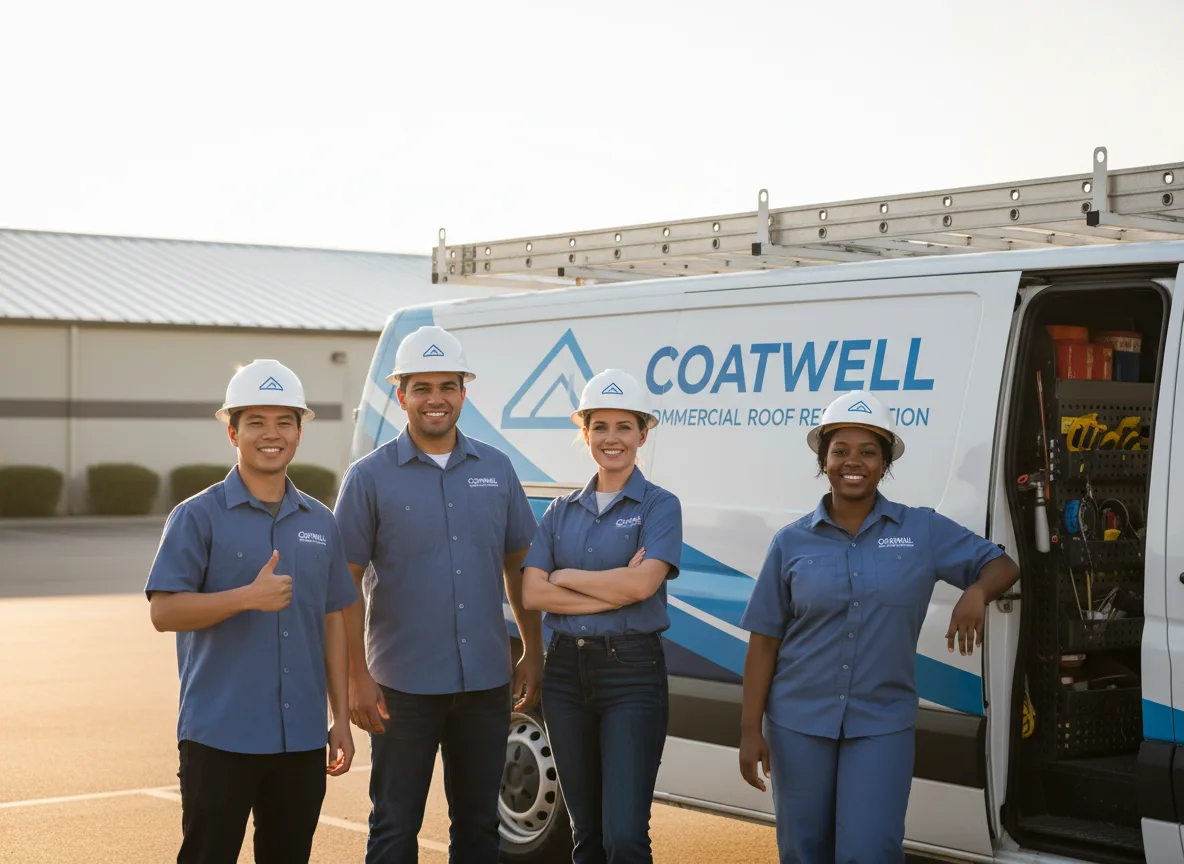 Commercial roof coating company in Depew, OK
