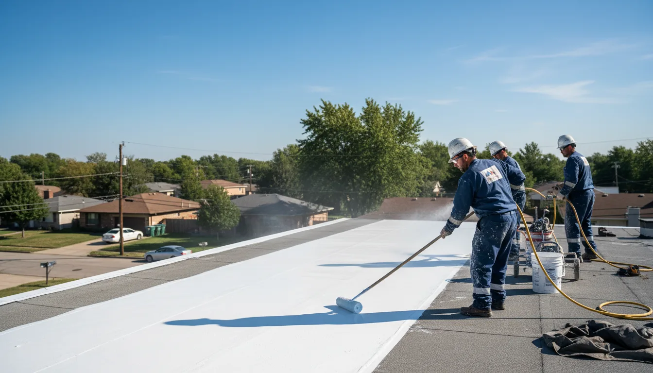 Commercial roof coating in Depew, OK near me